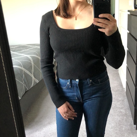 NWT Old Navy Ribbed Long Sleeve Top - Picture 1 of 6